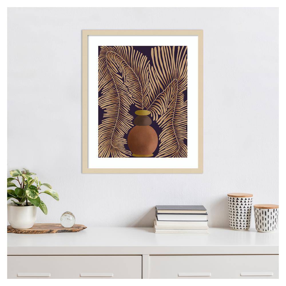 Regina Morre Svelte Natural Framed Abstract Botanical Print