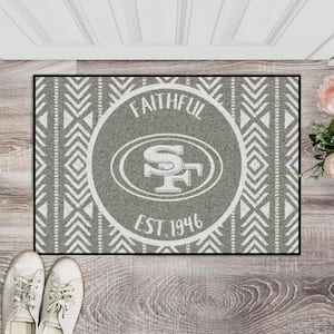 FANMATS NFL - San Francisco 49ers 30 in. x 72 in. Indoor Ticket Runner Rug  23136 - The Home Depot