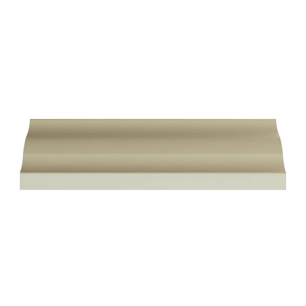 Abel 96 in. Polyurethane Crown Moulding with Intricate Design
