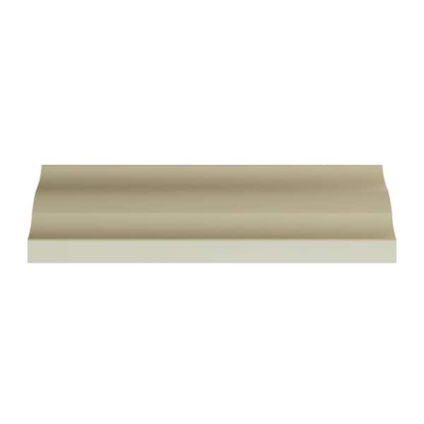 Ekena Millwork Abel 3.125 in. D x 4.5 in. W x 96 in. L Polyurethane Crown Moulding