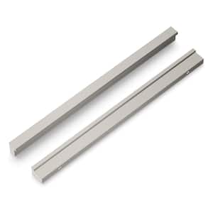 Streamline 7-9/16 in. (192 mm) Center-to-Center Glossy Nickel Aluminum Finger Pull 1 Pack