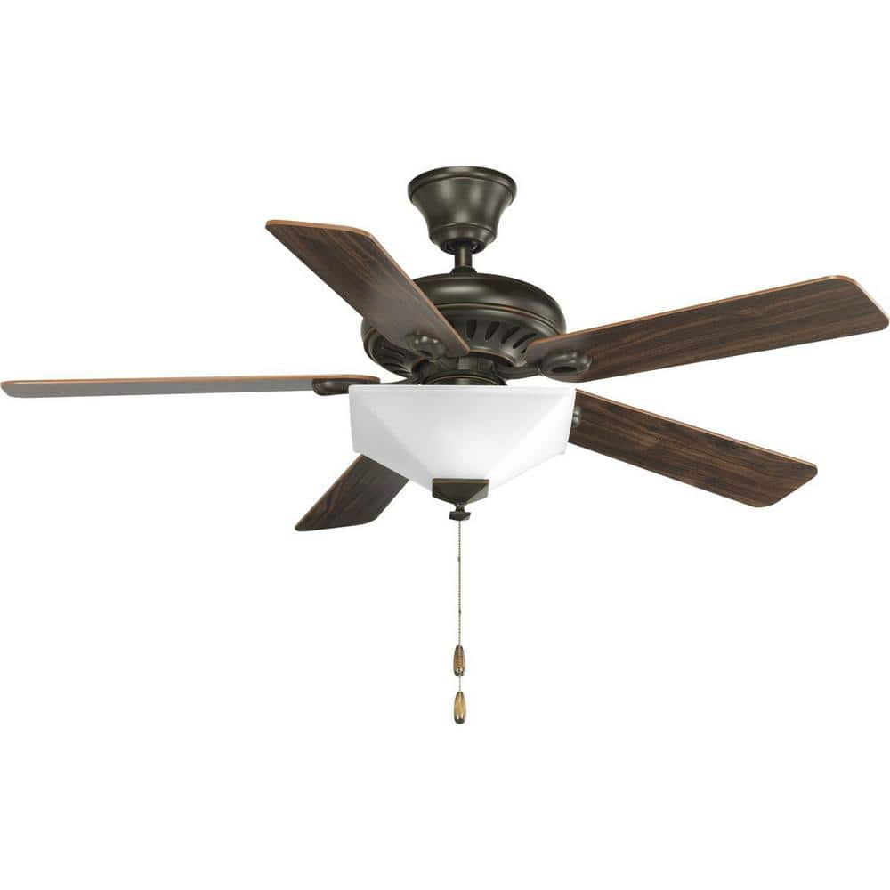 Antique Bronze 52" Ceiling Fan with Reversible Blades