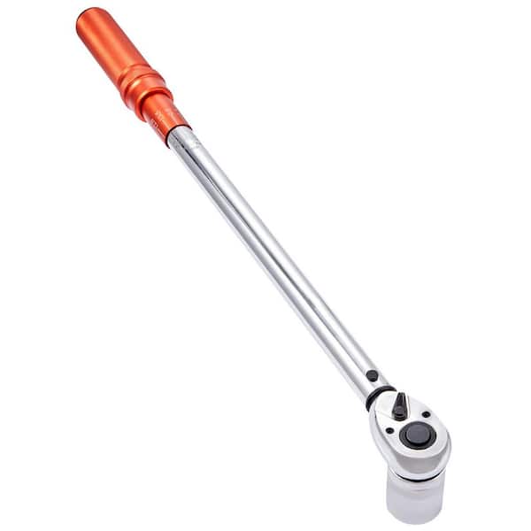 Torque Wrench, 1/2in. Drive Click Torque Wrench 20-250ft.lb/34-340n.m 1.5 in. W x 22 in. D Chrome Vanadium Workbench Top