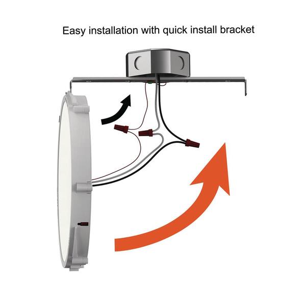Commercial Electric 15-Inch Ultra-Low Profile LED Flush Mount – Matte Black, 3000K Soft White, Dimmable, 1815 Lumens – 2-Pack 2 thumbnail image
