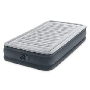 Comfort Deluxe Dura-Beam Plush Airbed Mattress with Built-In Pump, Twin