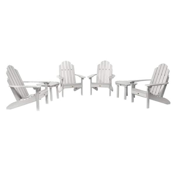 Highwood Classic Wesport White 6-Piece Plastic Patio Fire Pit Seating Set