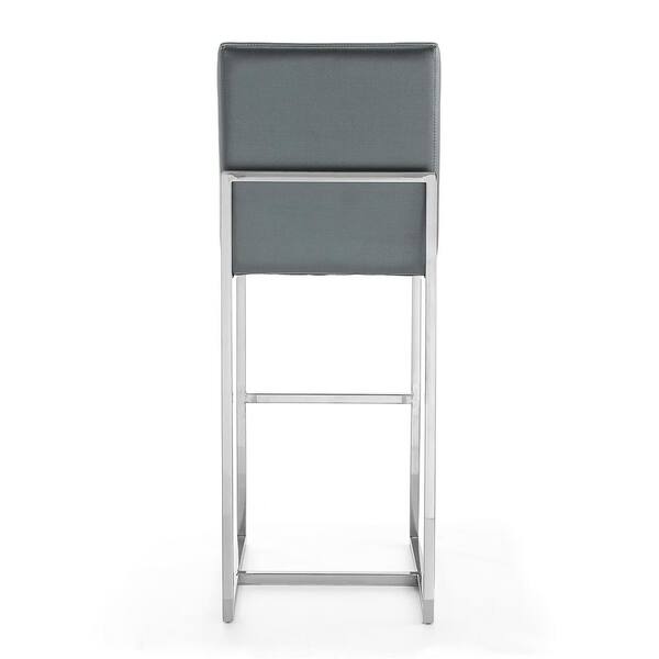 Manhattan Comfort Element 42.13 in. Graphite and Polished Chrome