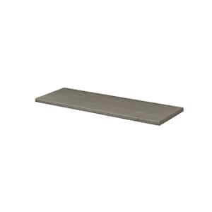 LITE VINTAGE 23.6 in. x 7.9 in. x 0.71 in. Grey Pine Decorative Wall Shelf without Brackets