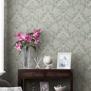 Parterre Sage Unpasted Removable Strippable Wallpaper