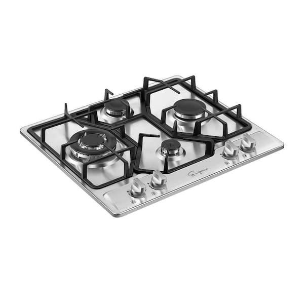 Empava 24 Stainless Steel Built-in 4 Burners Stove Gas Fixed Cooktop EMPV-24GC4B67A 