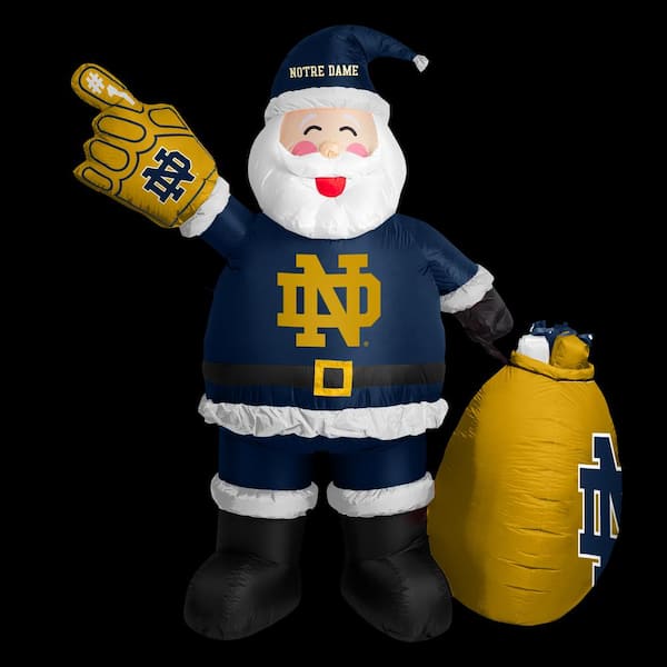 logobrands 7 ft. Notre Dame Santa Clause Yard Inflatable