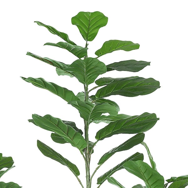 Vanity Art 82 .68 in. H Artificial Fiddle Leaf Fig Plant in Pot (Set of 2)