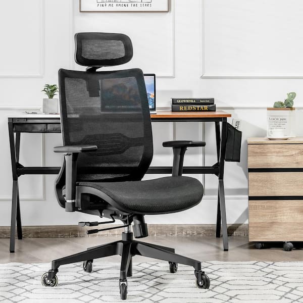Costway Black Office Chair Adjustable Mesh Computer Chair with