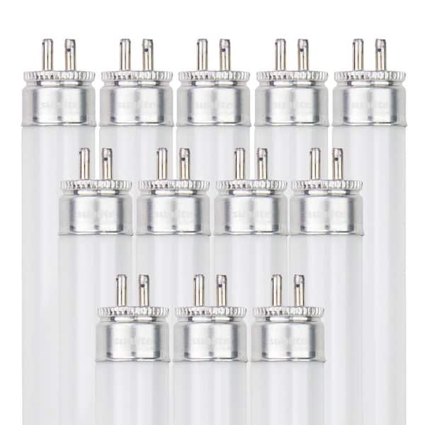 Sunlite 14 Watt 22.2 in. Linear Tube T5 G5 Mini Bi Pin Base Fluorescent Light Bulb 3500K 12 Pack HD30251 The Home Depot