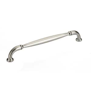 Hudson Collection 7 9/16 in. (192 mm) Brushed Nickel Traditional Curved Cabinet Bar Pull