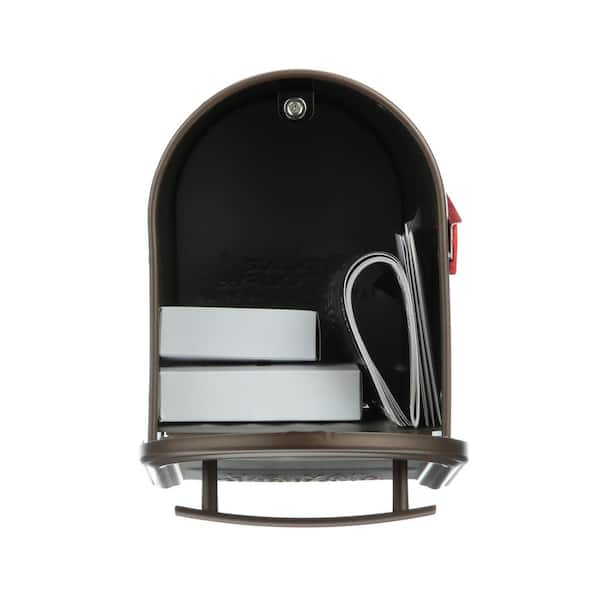 Architectural Mailboxes Franklin Bronze, Medium, Steel, Post Mount