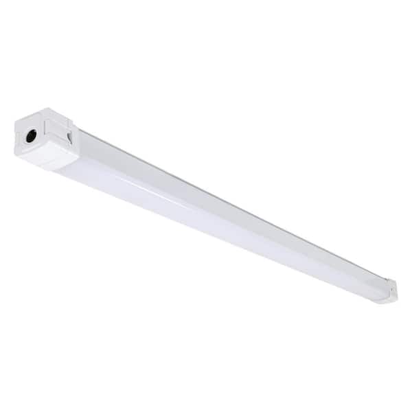 LEDVANCE 4 ft. Vapor Tight Integrated LED Gray Wraparound Light with Dual Selectable CCT and Lumen
