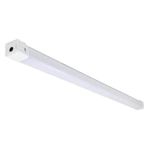4 ft. Vapor Tight Integrated LED Gray Wraparound Light with Dual Selectable CCT and Lumen