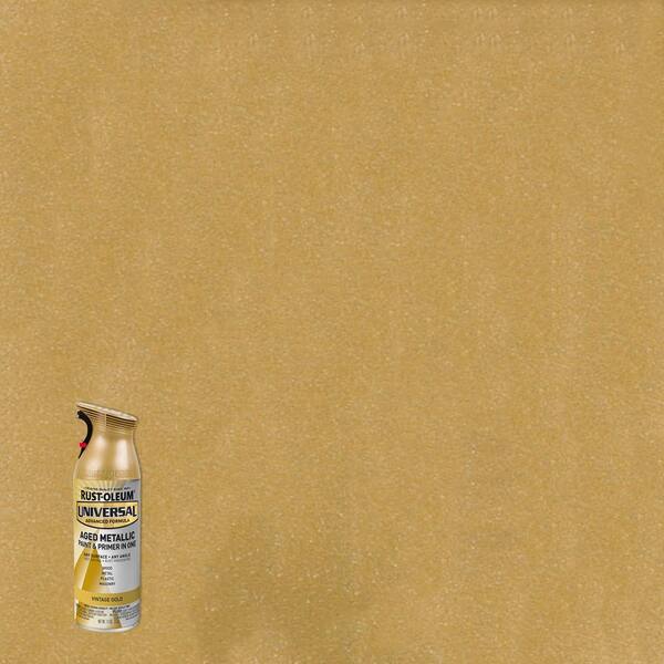 Rust-Oleum Universal 11 oz. All Surface Metallic Vintage Gold Spray Paint and Primer in One