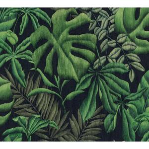 Strippable Sapo Green Tropical Foliage Wallpaper