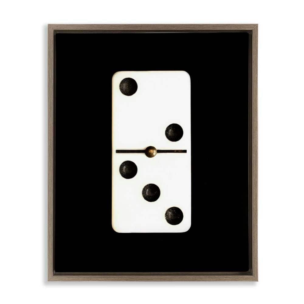 Stupell Industries White Domino on Black by Graffi tee