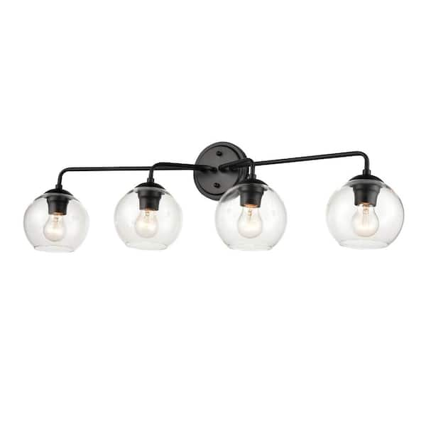 Millennium Lighting 35 in. 4-Light Matte Black Vanity Light