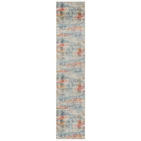 Unique Loom Baracoa Panamericana Cream 2' 7 x 12' 0 Area Rug
