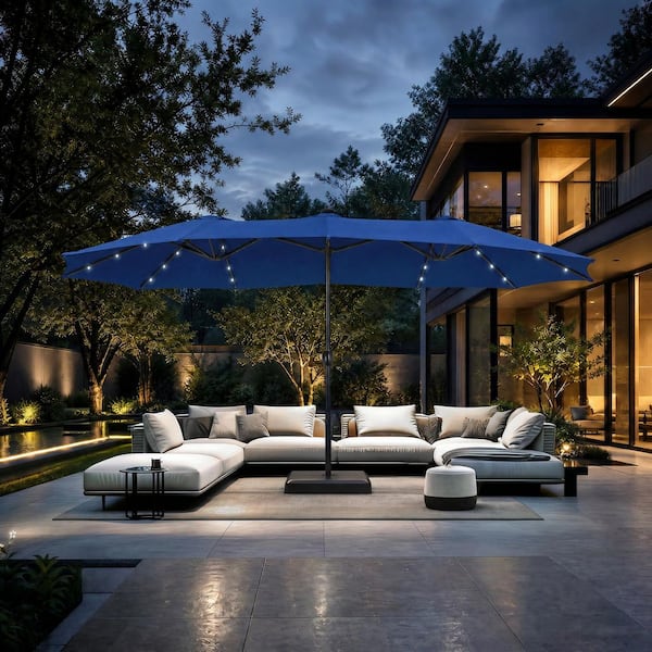 eco 6.5 x 10 aluminum patio market umbrella Amazon.com : PURPLE LEAF 10' x 6.5' Rectangular Patio Umbrella Outdoor  Table Umbrella Aluminum Frame Market Umbrella Sun Umbrella with 8 Sturdy  Ribs & Tilt for Garden Deck Lawn & Pool Light
