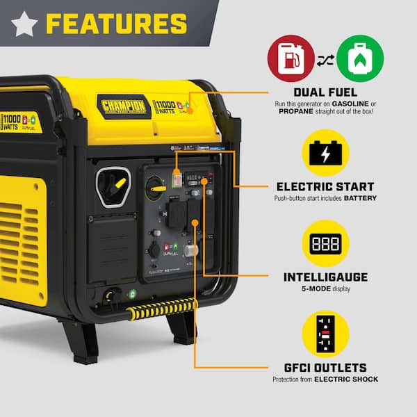 Champion Power Equipment 11,000-Watt Electric Start Gasoline and