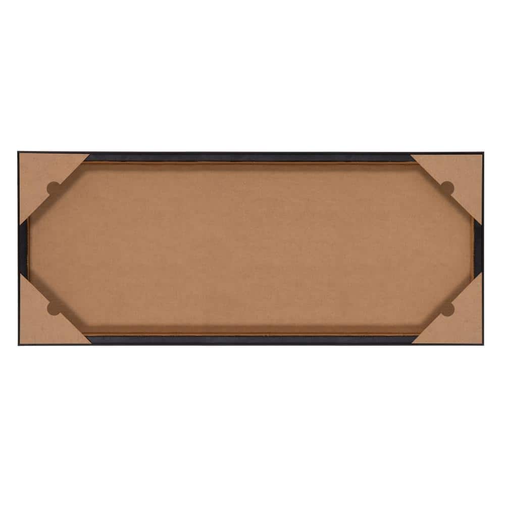Contemporary Neutral Textured Abstract Framed Canvas Wall Art, 18x40