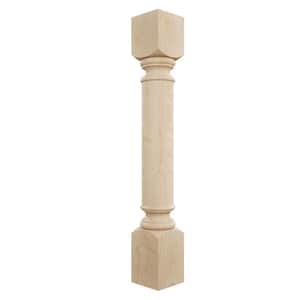 Ekena Millwork 5 in. x 5 in. x 35-1/2 in. Unfinished Rubberwood ...