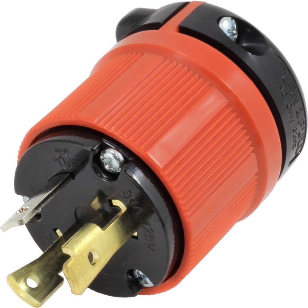Hilitand NEMA L5-30 125V 30A Twist Lock Plug, 3 Wire Electrical Plug  Connector, 3-Prong Plug Twist Lock Electrical Plug 
