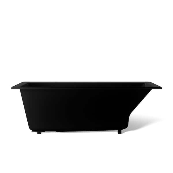 KOHLER Underscore 66 in. x 32 in. Rectangular Soaking Bathtub with