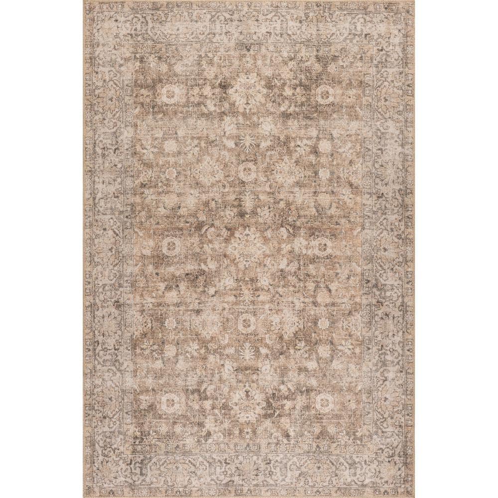 Hillstone Brown 5 ft. x 8 ft. Traditional Vintage Medallion Area Rug price history on PriceWatchPro