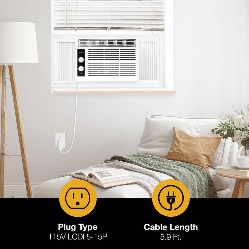 Whirlpool 5000 BTU White Window Air Conditioner