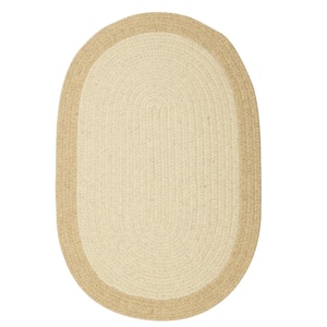 North Natural 7 ft. x 9 ft. Oval Braided Area Rug