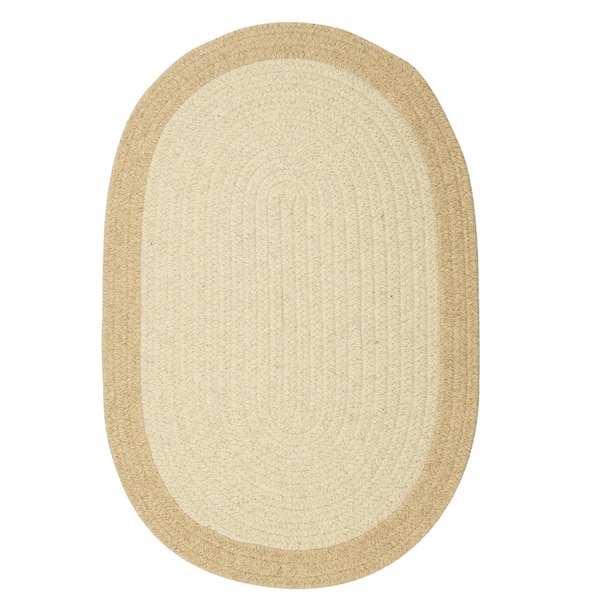 Home Decorators Collection North Natural 7 ft. x 9 ft. Oval Braided Area Rug