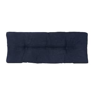 The Gripper Tufted 36 in. Omega Indigo Universal Bench Cushion