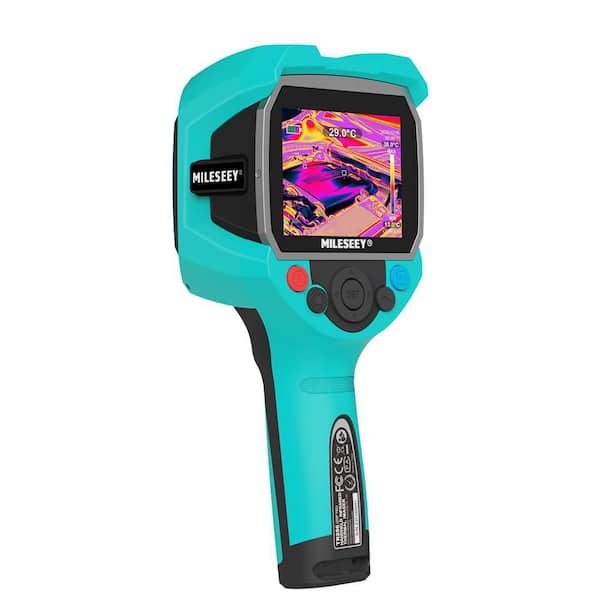 Infrared Thermal Imaging Camera, 3.5 in. LCD Display, -4°F to 1022°F Range, Temperature Alarm, Cold/Hot Tracking