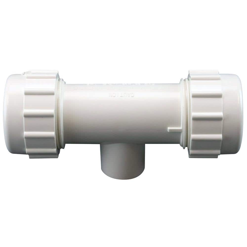 3/4 in. x 3/4 in. PVC Compression Tee Fitting with 1/2 in. FIP Branch price history on PriceWatchPro