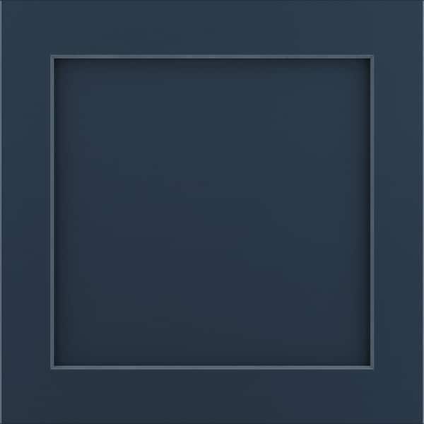 Leesburg 11 9/16-in. W x 3/4-in. D x 11 1/2-in. H in Painted Navy Cabinet Door Sample