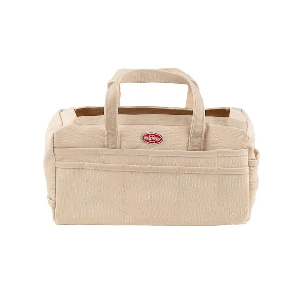 BUCKET BOSS 17 in. Original Rigger's Canvas Tool Bag in Beige