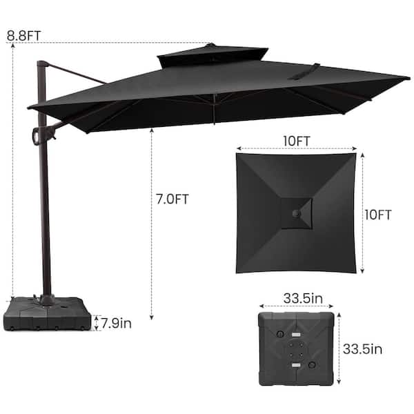 9' patio umbrella replacement canopy TheLAShop 9 ft 6-Rib Patio Umbrella Replacement Canopy