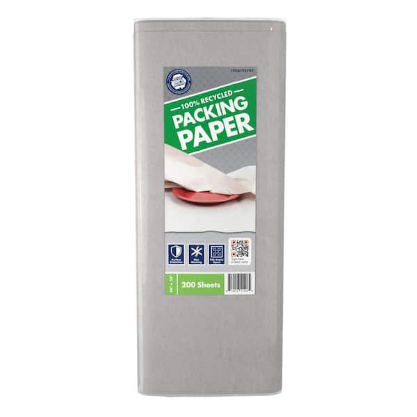 Pratt Retail Specialties 24 in. x 24 in. 100% Recycled Packing Paper (200-Sheets)