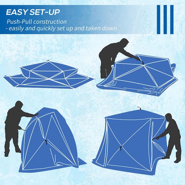 Buy Waterproof Ice Fishing Tent, Outdoor Camping Large Winter Fishing Tent,  Warm Cotton Tents With Insulated Layer, For Ice Fishing, Winter Fish Online  at desertcartINDIA