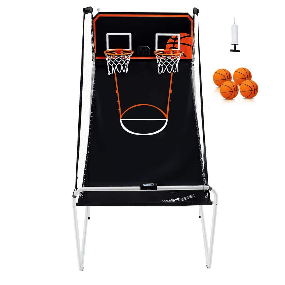 VEVOR Foldable Basketball Arcade Game 2 Player Indoor Basketball Game with 4 Balls 8 Game Modes Family Dual Shooting Movement