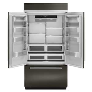 24.2 cu. ft. Built-In French Door Refrigerator in Panel Ready, Platinum Interior