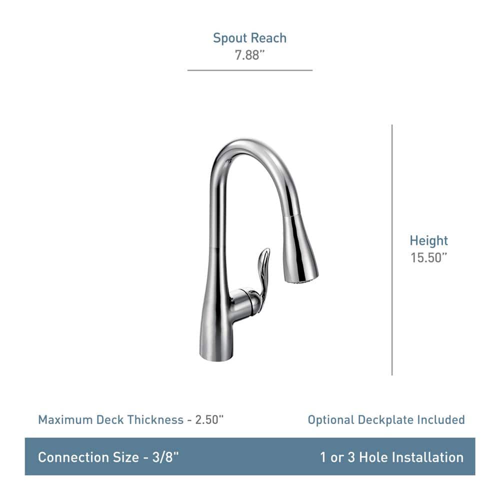 Stainless Steel Pull-Out Spray Kitchen Faucet with Single Handle