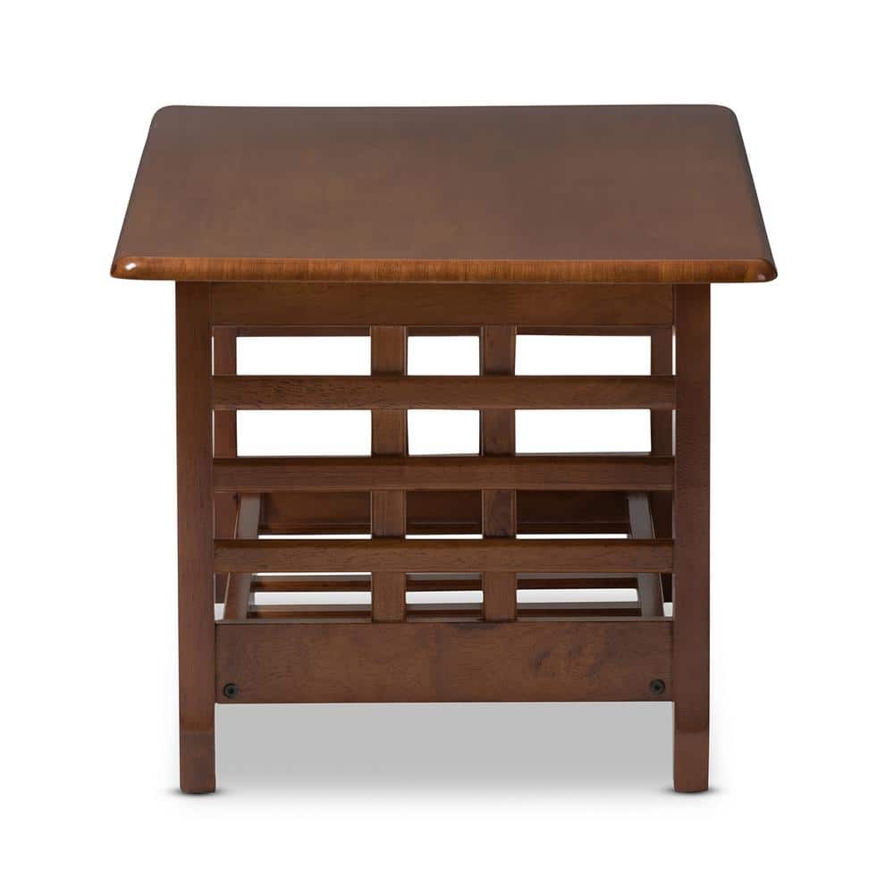 Larissa 21'' Cherry Brown Eco-Friendly Wood Mission Style Coffee Table
