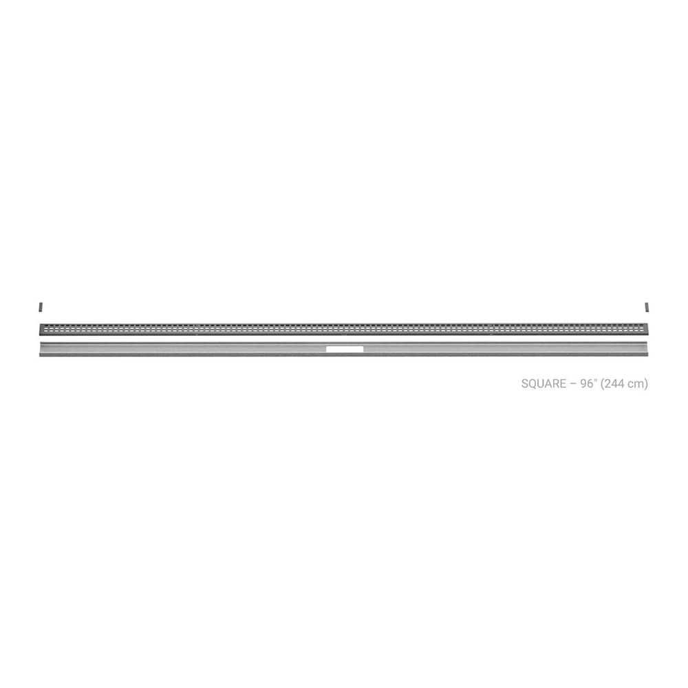 Kerdi-Line-Vario Pewter 96 in. Square Grate and Channel Floor Installation Kit for Accessory price history on PriceWatchPro